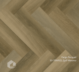 Кварцевый ламинат SPC Fargo Паркет Английская ёлка / Parquet  33-70W921 Дуб Мехико