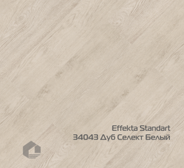 Виниловая плитка ПВХ Forbo Effekta Standart FES-34043 Дуб селект белый